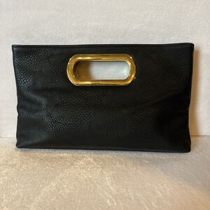 Imoshion High Fashion Clutch w/Gold Oval Handles & 4 Gold-Bolt Closure
